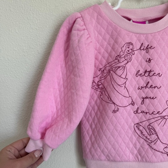 Disney Princess Pink Quilted Sweater - Picture 4 of 5